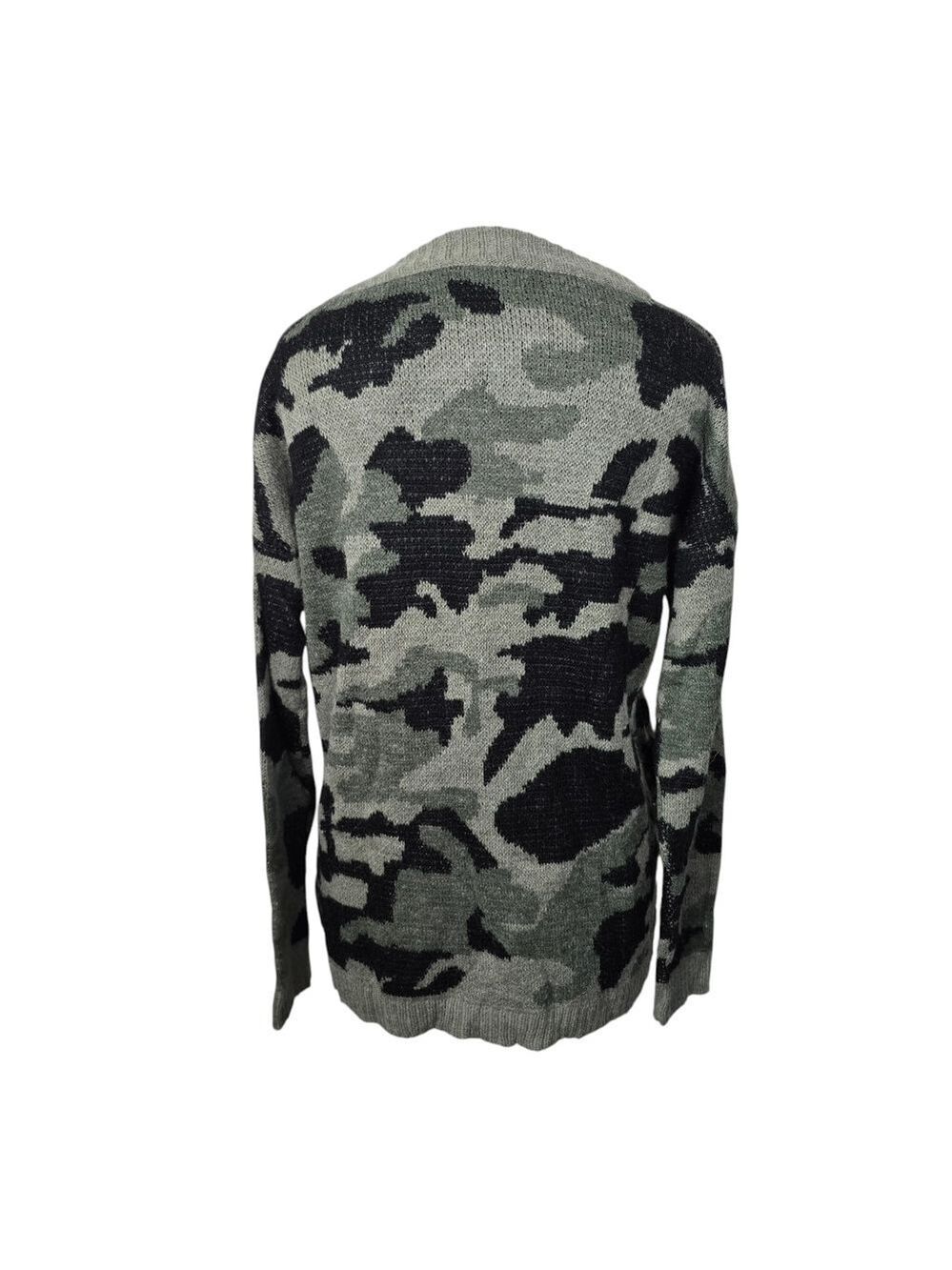 Katsumi Black Green Camo Sweater M - Picture 3 of 7